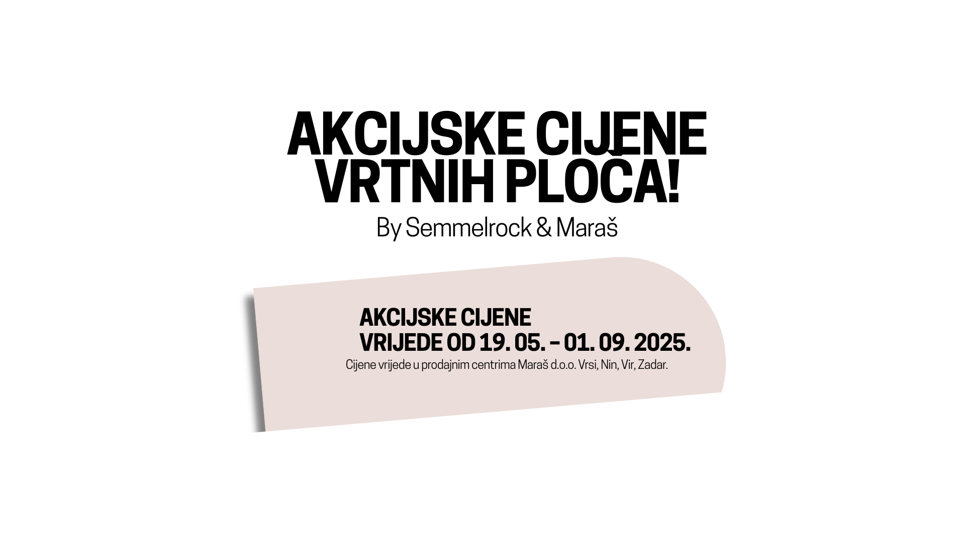 AKCIJSKE CIJENE VRTNIH PLOČA